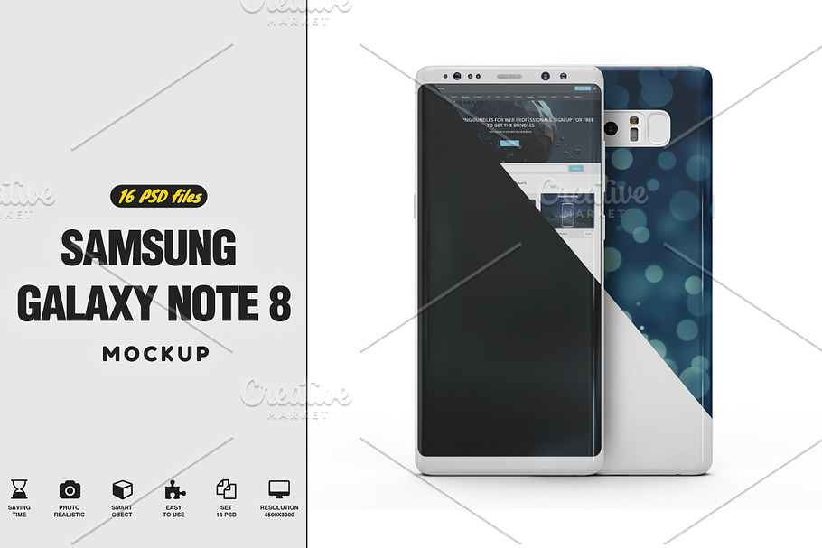 Samsung Galaxy Note 8 Vol.3 Mockup in Mobile & Web Mockups - product preview 8