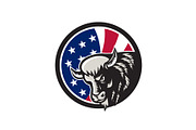 American Buffalo USA Flag Icon