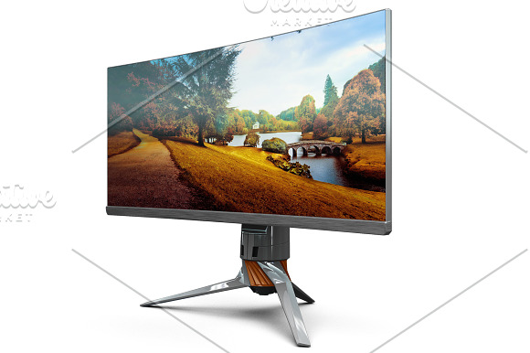 Dell Monitor pg348q Mock-up in Mobile & Web Mockups - product preview 2