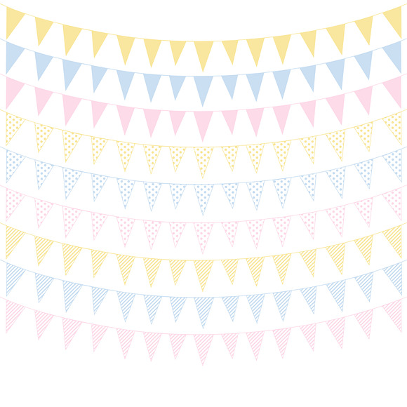 BABY FLAG BANNER CLIPART in Illustrations - product preview 1