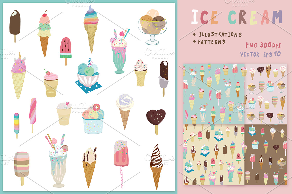 Ice Cream in Illustrations - product preview 8