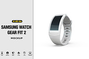 Samsung Watch Gear Fit 2 Mockup