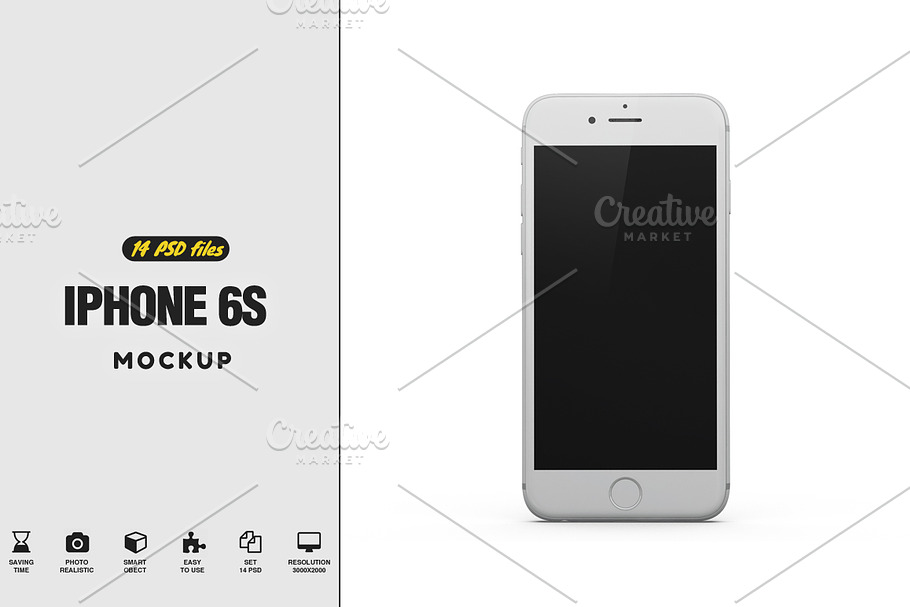 iPhone 6S Mockup in Mobile & Web Mockups - product preview 8