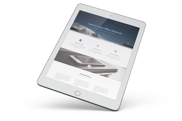 iPad Pro 9,7 Mockup in Mobile & Web Mockups - product preview 2