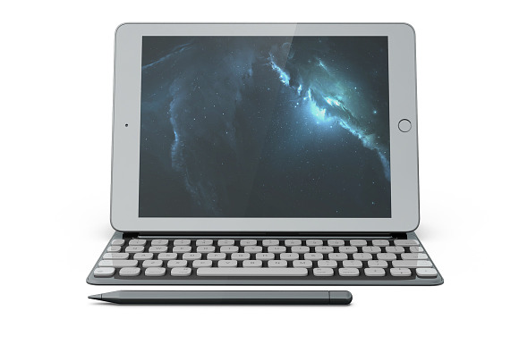  iPad 9,7" Keyboard Mockup in Mobile & Web Mockups - product preview 1