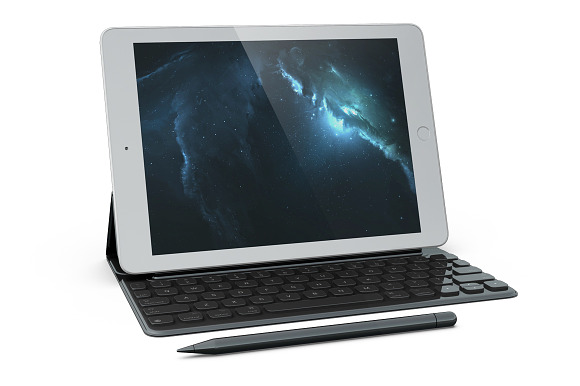  iPad 9,7" Keyboard Mockup in Mobile & Web Mockups - product preview 2