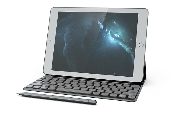  iPad 9,7" Keyboard Mockup in Mobile & Web Mockups - product preview 3