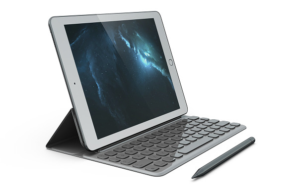  iPad 9,7" Keyboard Mockup in Mobile & Web Mockups - product preview 4