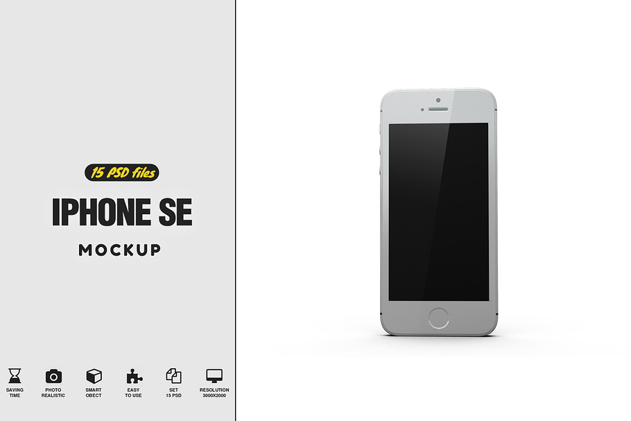  iPhone SE Mockup in Mobile & Web Mockups - product preview 8