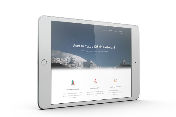 iPad Mini 4 MockUp in Mobile & Web Mockups - product preview 5