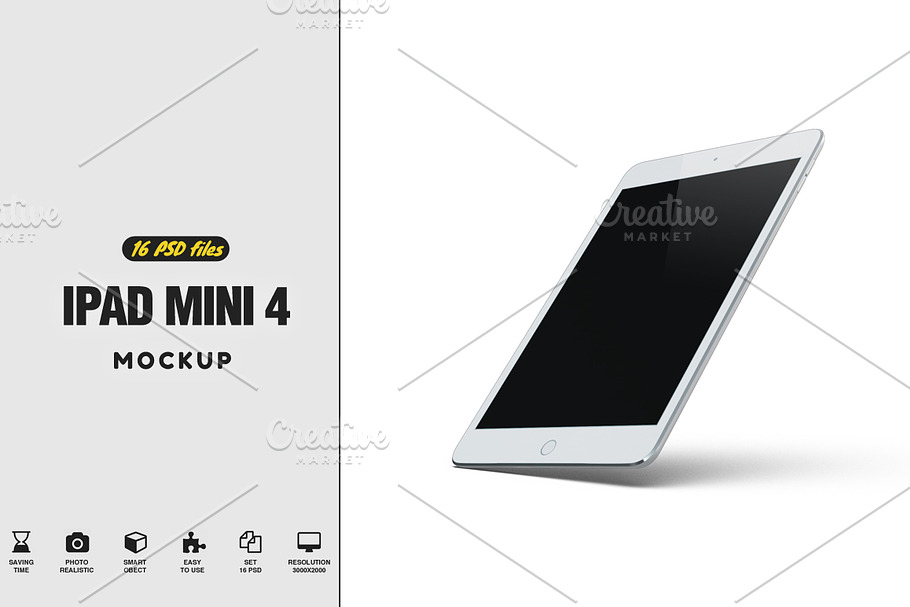  iPad Mini 4 Mockup vol2 in Mobile & Web Mockups - product preview 8