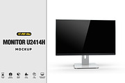  Monitor U2414h Mockup