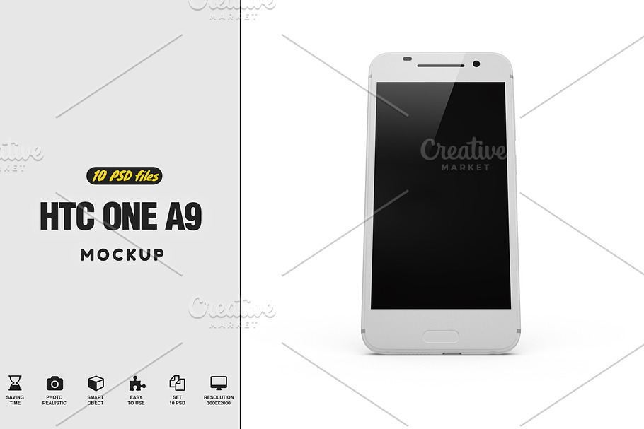  HTC One A9 MockUp in Mobile & Web Mockups - product preview 8