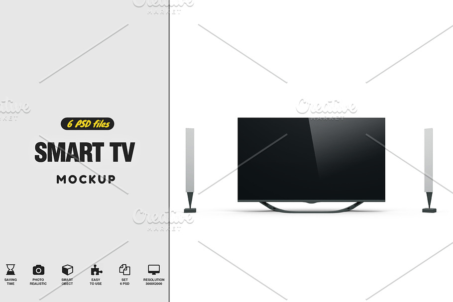 Smart Tv MockUp in Mockup Templates - product preview 8