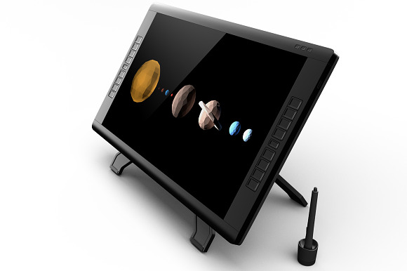 Wacom Graphic Screen Tablet Mockup in Mobile & Web Mockups - product preview 2
