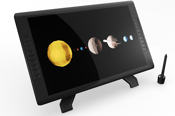 Wacom Graphic Screen Tablet Mockup in Mobile & Web Mockups - product preview 5