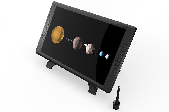 Wacom Graphic Screen Tablet Mockup in Mobile & Web Mockups - product preview 6