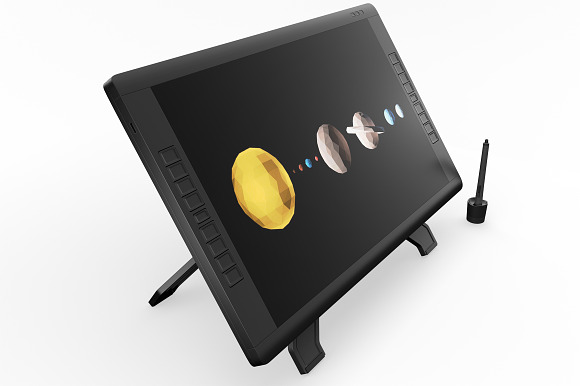 Wacom Graphic Screen Tablet Mockup in Mobile & Web Mockups - product preview 9