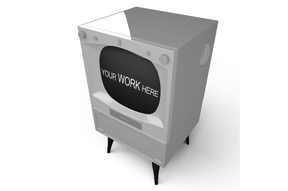 Vintage Television Vol.1 in Mockup Templates - product preview 4