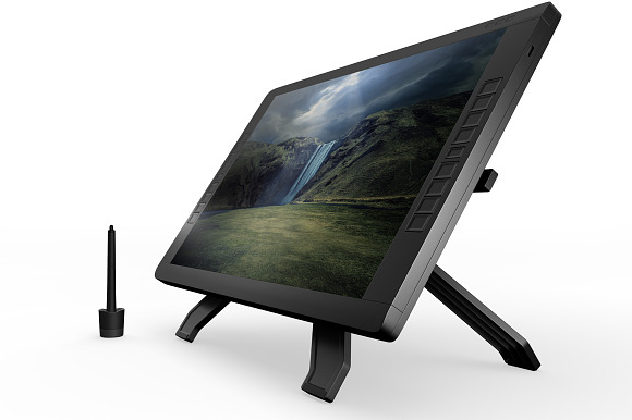Wacom Graphic Screen Tablet Mock-up in Mobile & Web Mockups - product preview 2