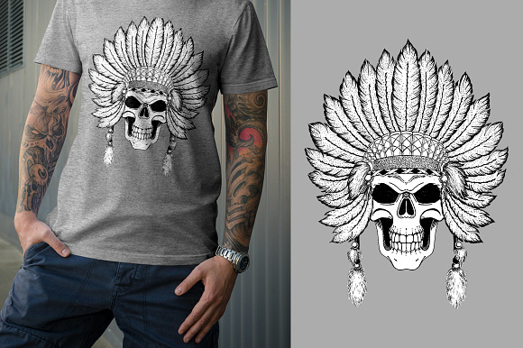 Skull. 35 prints collection in Illustrations - product preview 2