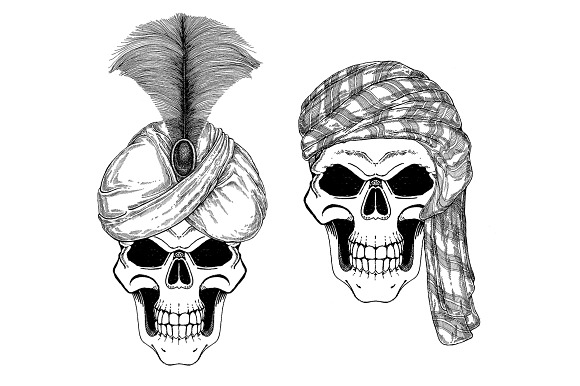 Skull. 35 prints collection in Illustrations - product preview 4