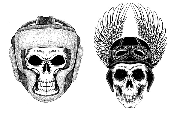Skull. 35 prints collection in Illustrations - product preview 11