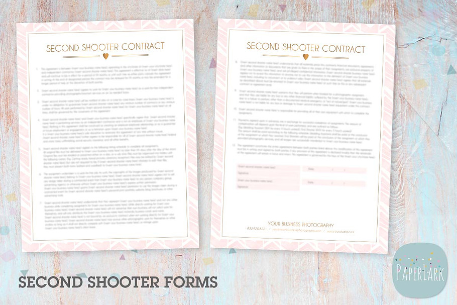 NG042 Second Shooter Contract in Stationery Templates - product preview 8