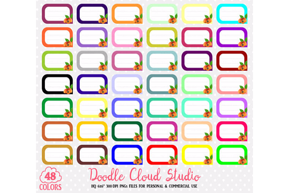 48 Colorful Apricot  Labels Clipart in Illustrations - product preview 1
