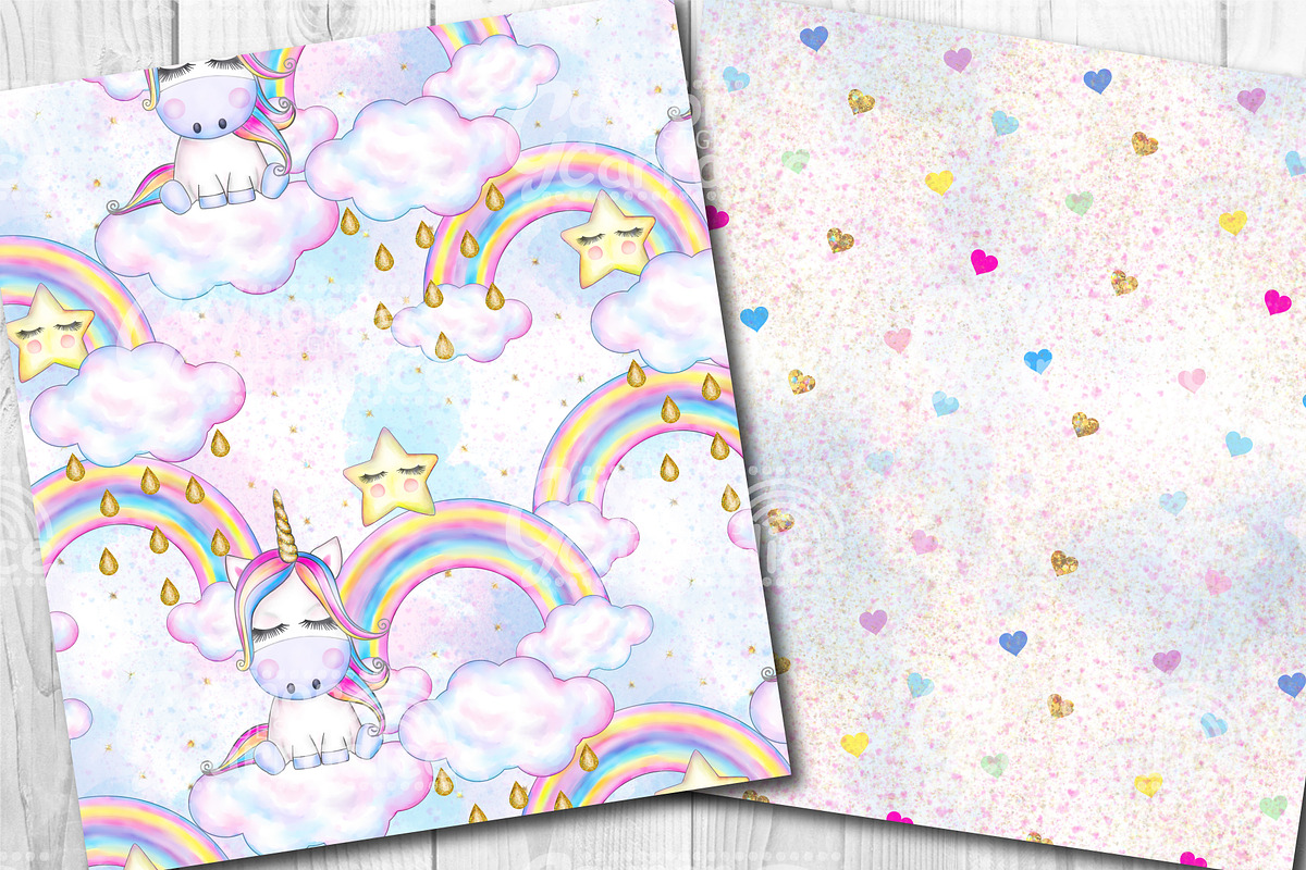 Unicorn Party Pattern collection in Patterns - product preview 8
