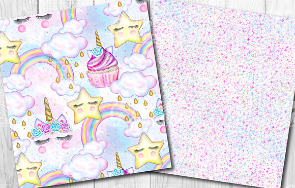 Unicorn Party Pattern collection in Patterns - product preview 2