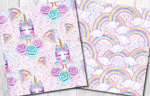 Unicorn Party Pattern collection in Patterns - product preview 3