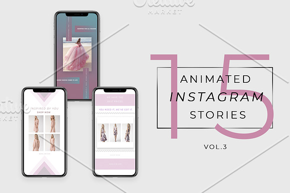 ANIMATED INSTAGRAM STORIES  vol.3 in Instagram Templates - product preview 1
