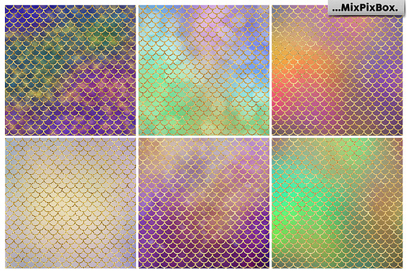 Mermaid Scale  in Textures - product preview 1
