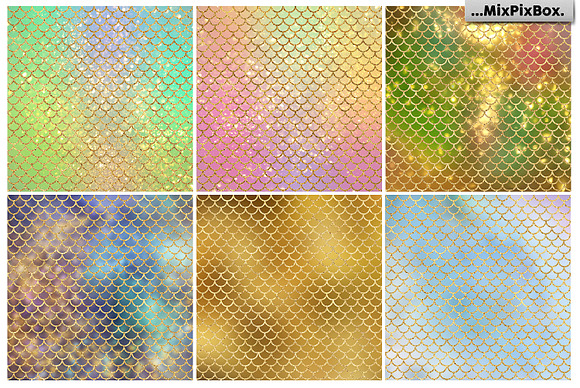 Mermaid Scale  in Textures - product preview 2