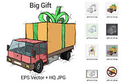Truck with Gift Box