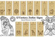 Zodiac signs banners