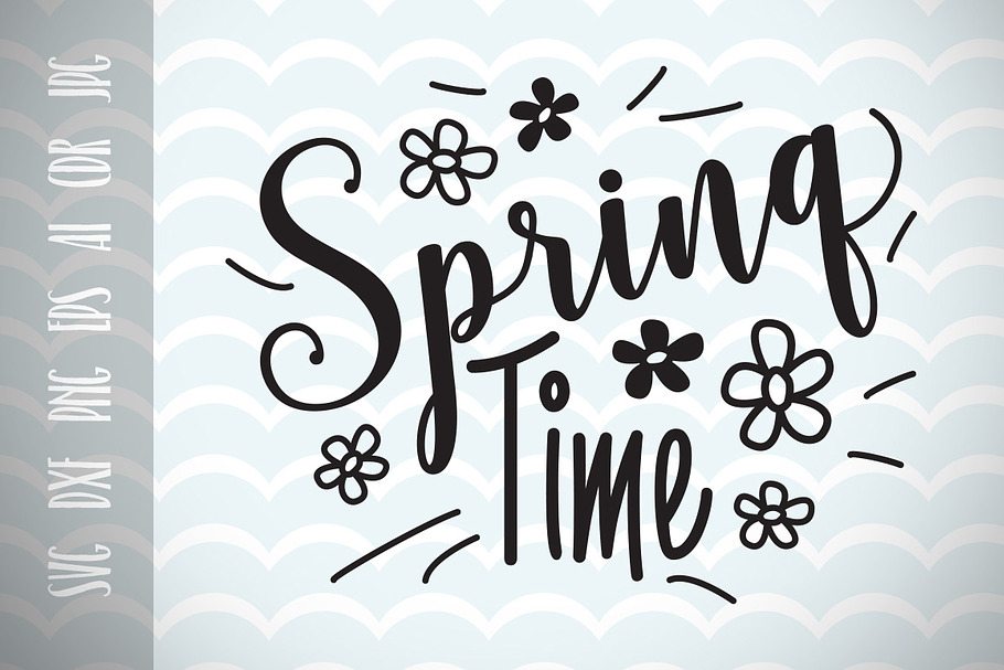 Spring decor, Spring Time SVG Vector
