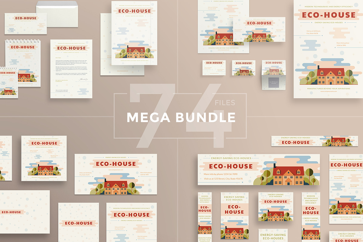 Mega Bundle | Eco House in Templates - product preview 8