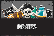 Backgrounds on pirate theme.