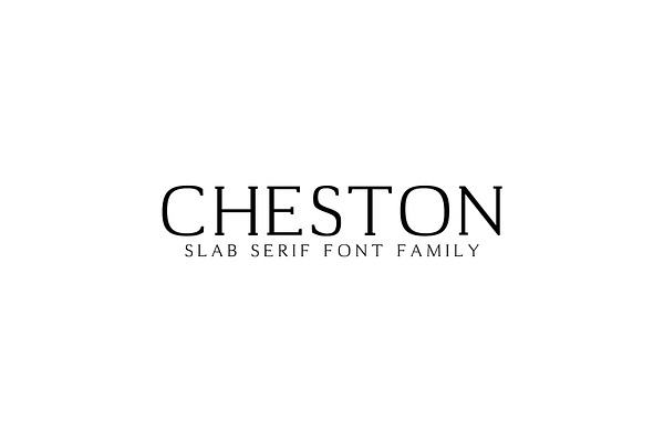 Cheston Slab Serif 5 Font Family Set