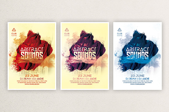 Abstract Sounds 1 in Flyer Templates - product preview 2