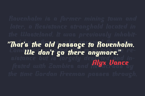 Ravenholm Slant in Display Fonts - product preview 2