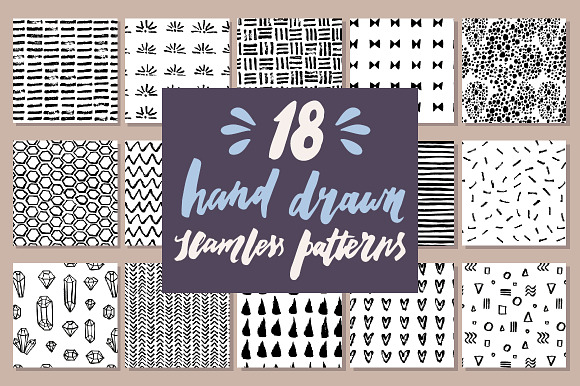 Ultimate Hand Drawn Patterns Bundle in Patterns - product preview 9