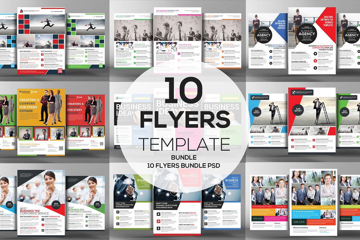 10 Creative Business Flyers Bundle in Flyer Templates - product preview 8