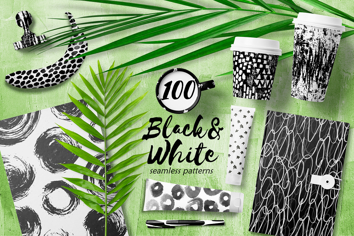 100 Abstract Black&White Patterns in Patterns - product preview 8