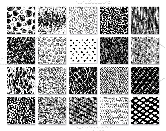 100 Abstract Black&White Patterns in Patterns - product preview 4