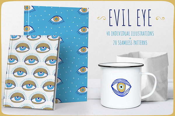 Evil Eye Illustrations + Patterns