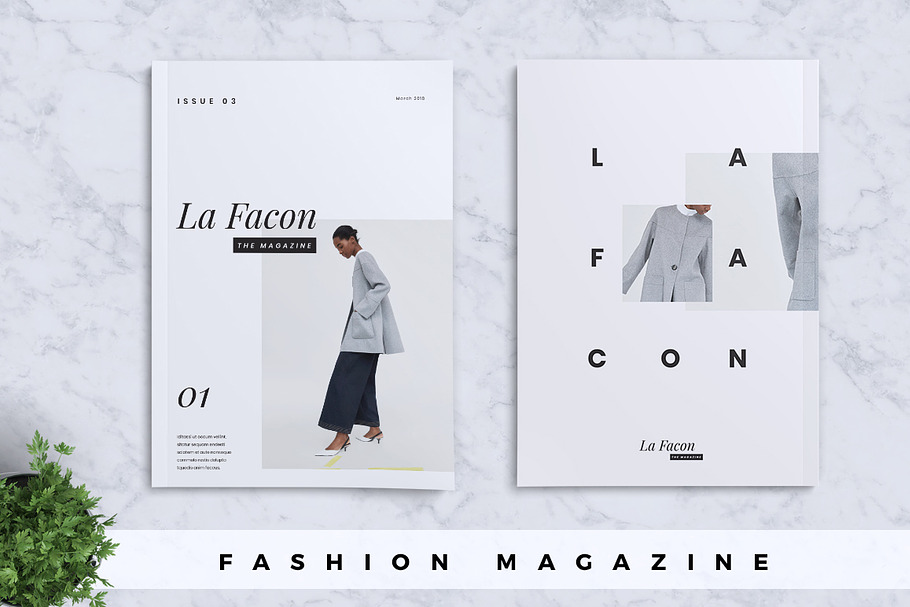 La Facon Fashion Magazine in Magazine Templates - product preview 8