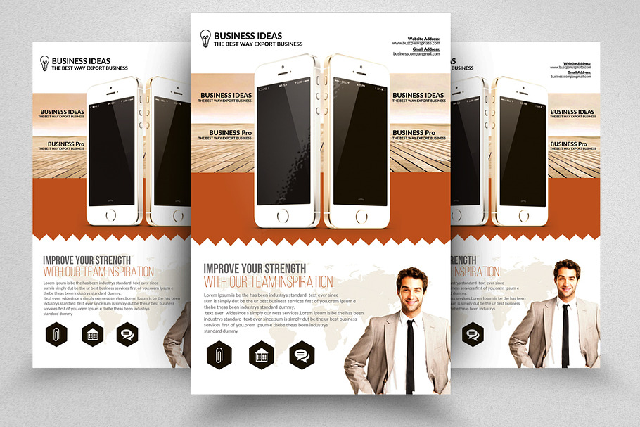 Product Business Flyer Template in Flyer Templates - product preview 8